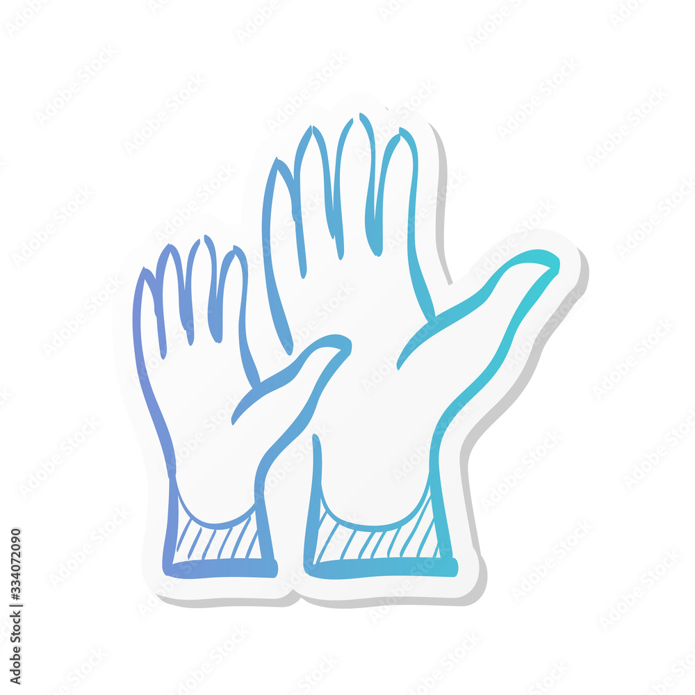 Obraz premium Sticker style icon - Hands