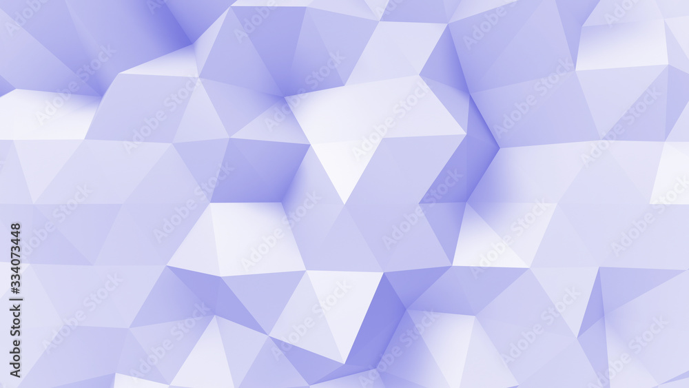 Fototapeta premium Geometric Polygon Wall abstract mesh structure 3D illustration background