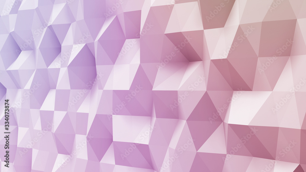 Obraz premium Geometric Polygon Wall abstract mesh structure 3D illustration background