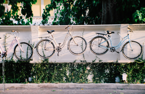 bicycle on the wall