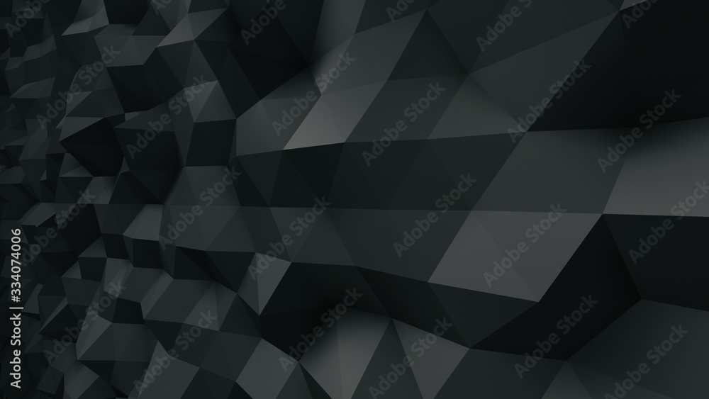 Obraz premium Geometric Polygon Wall abstract mesh structure 3D illustration background