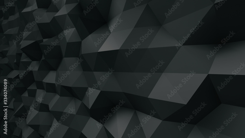 Obraz premium Geometric Polygon Wall abstract mesh structure 3D illustration background