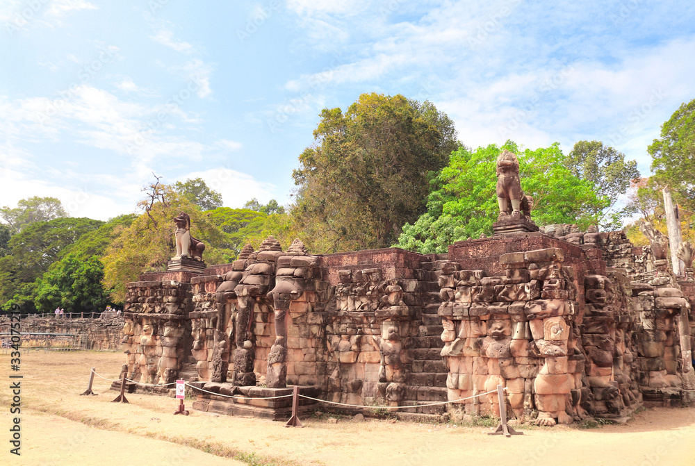 Obraz premium Elephant Terrace, Angkor Wat, Cambodia