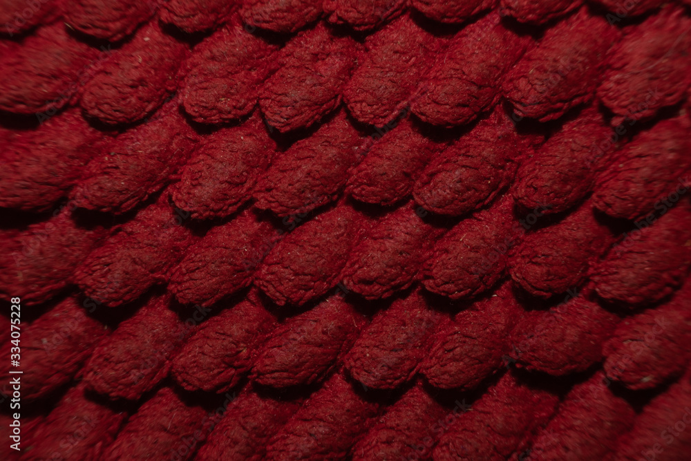 Fototapeta premium Blur red macro fiber new technology.