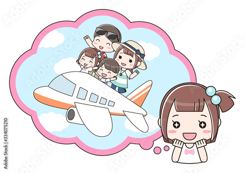  旅行を楽しみにしている女の子