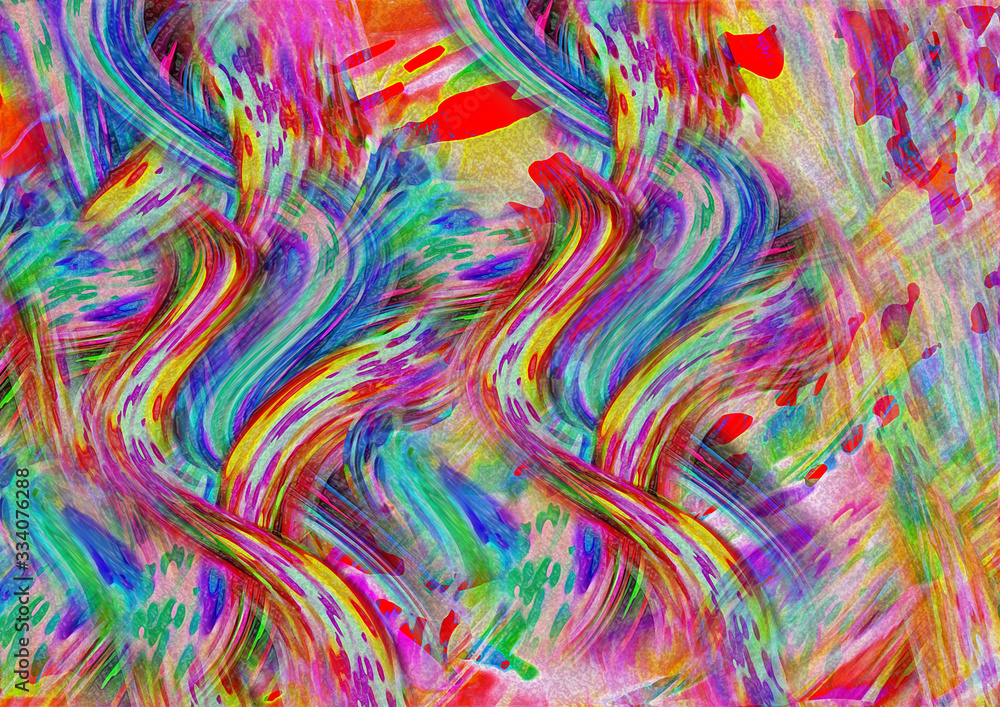 Fototapeta premium colored Christmas swirl abstract holiday background