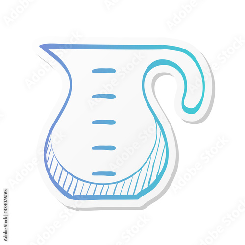 Sticker style icon - Measure jug