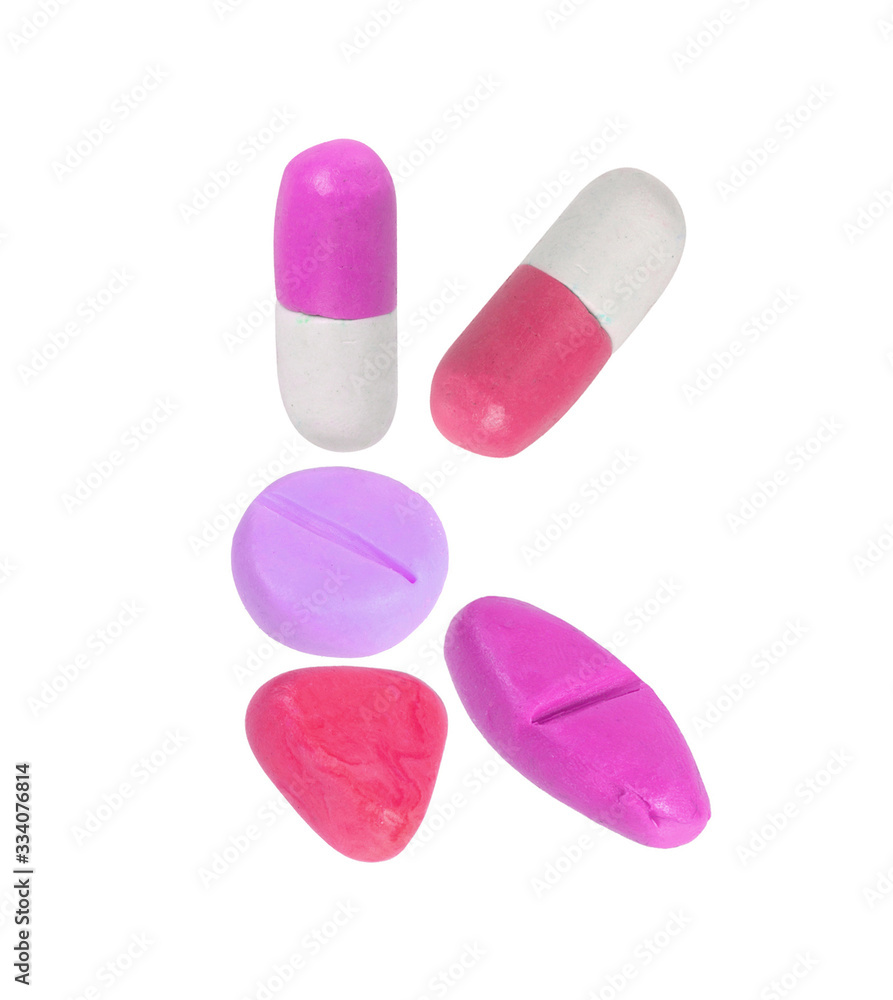 miniature drug model arrange in alphabet isolated on white background miniature drug model arrange in alphabet isolated on white background