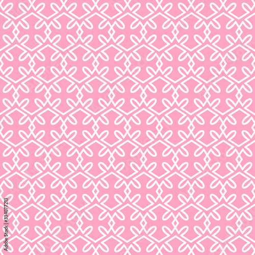 Pink background geometric pattern. Wrapping paper design.