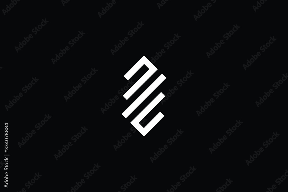 Minimal elegant monogram art logo. Outstanding professional trendy awesome artistic ZM MZ ZW WZ initial based Alphabet icon logo. Premium Business logo White color on black background Minimal elegant monogram art logo. Outstanding professional trendy awesome artistic ZM MZ ZW WZ initial based Alphabet icon logo. Premium Business logo White color on black background