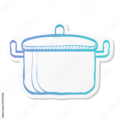 Sticker style icon - Cooking pan