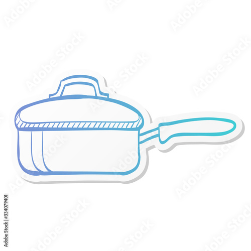 Sticker style icon - Cooking pan