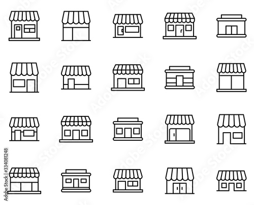 Shop line icon