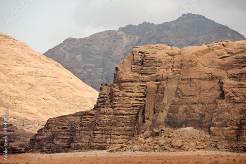 Wadi Rum rock desert landscape