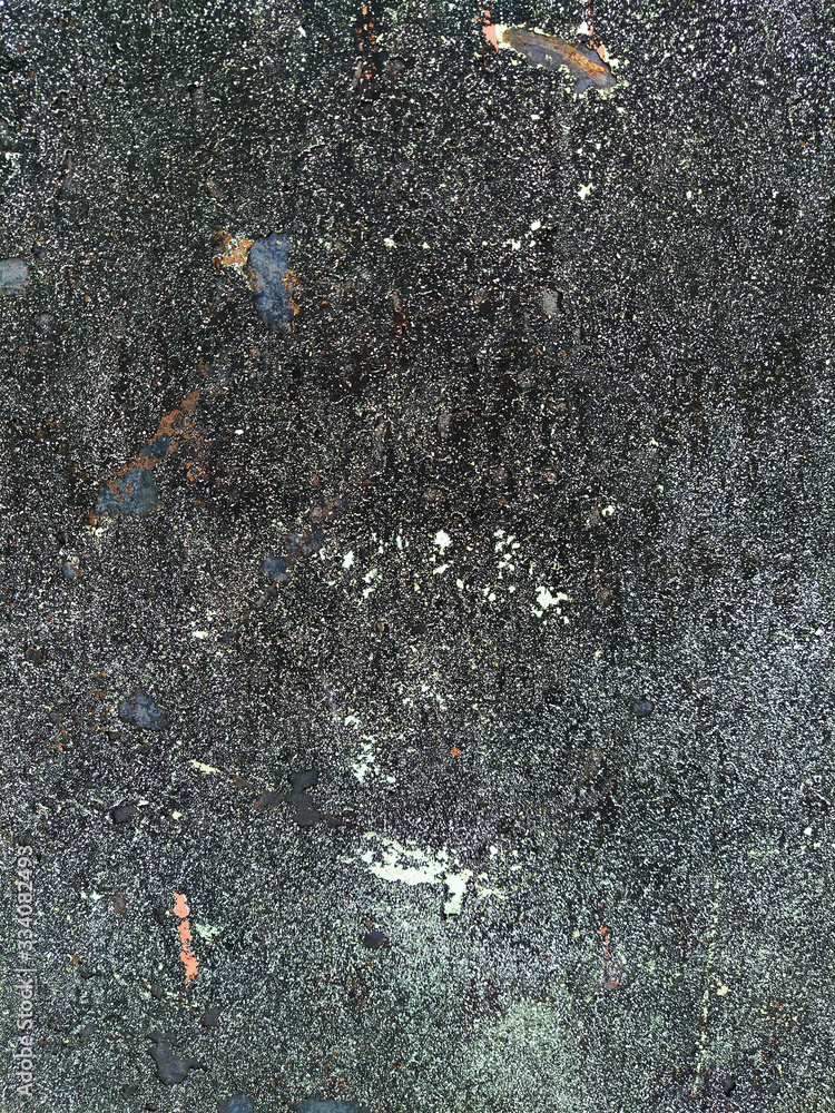 Obraz premium Black deep wall background with vein