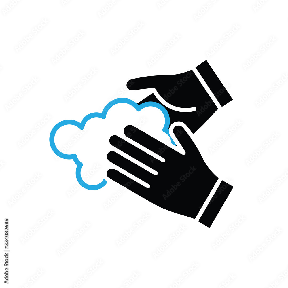 Wash your hands vector icon Wash your hands vector icon