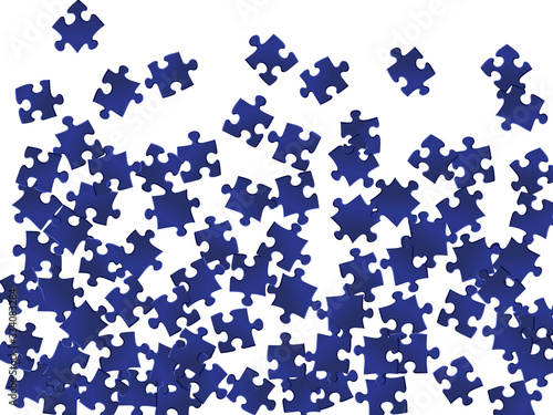 Abstract mind-breaker jigsaw puzzle dark blue 