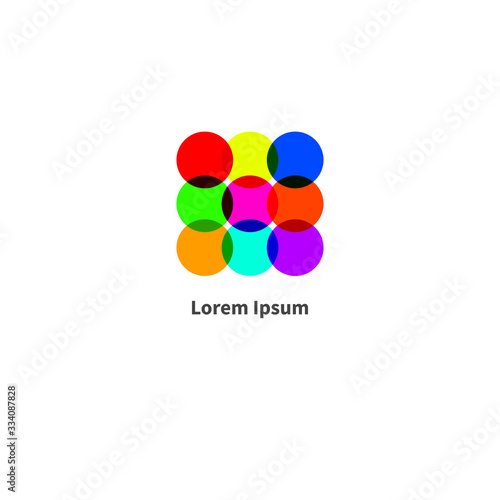 logo with nine circles