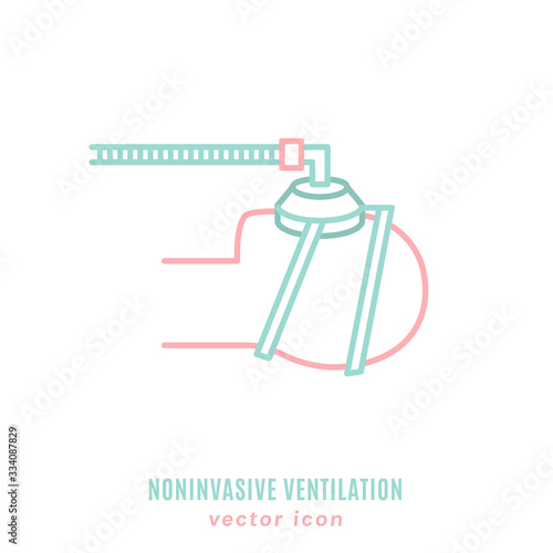 Noninvasive lung ventilation icon