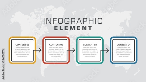 Abstract Infographic Element for Business Strategy