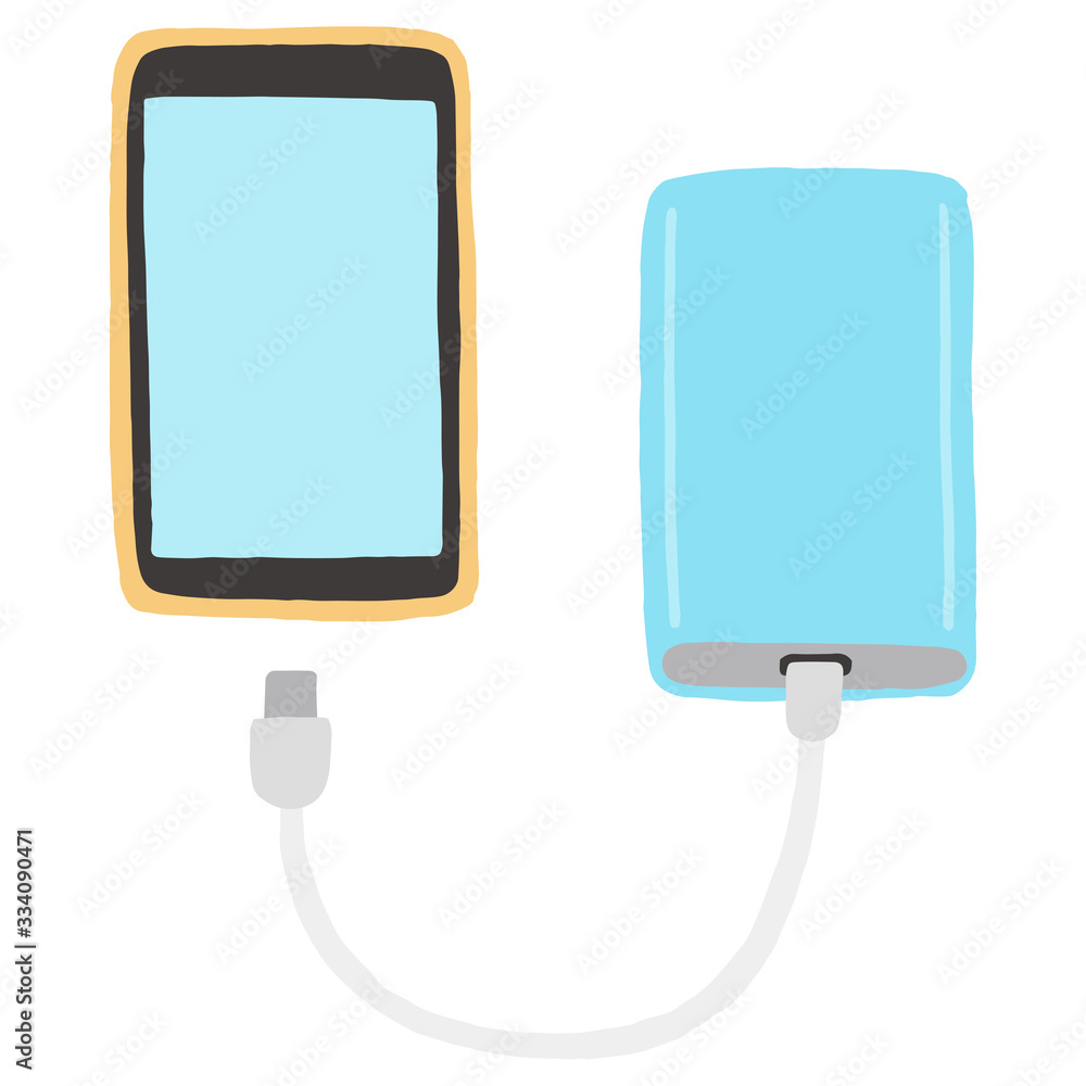 スマホとモバイルバッテリー スマホとモバイルバッテリー