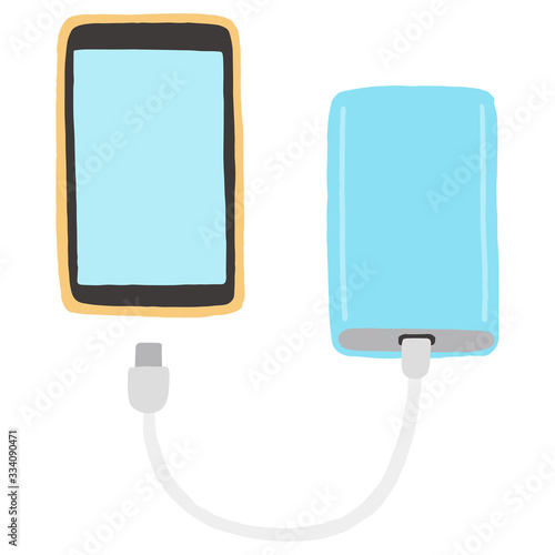 スマホとモバイルバッテリー
