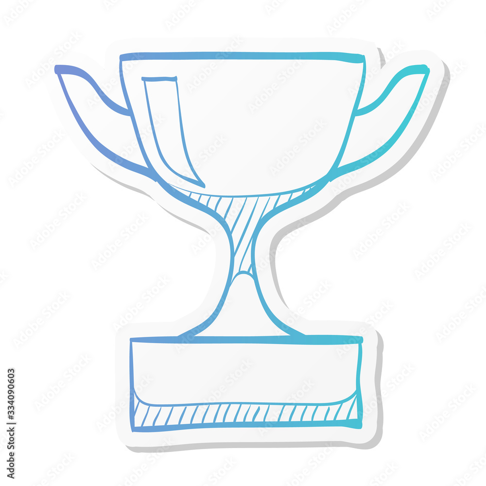 Sticker style icon - Trophy