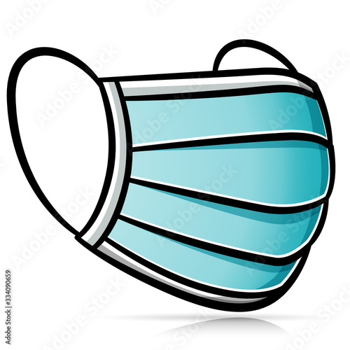 Vector illustration of medical mask isolated design