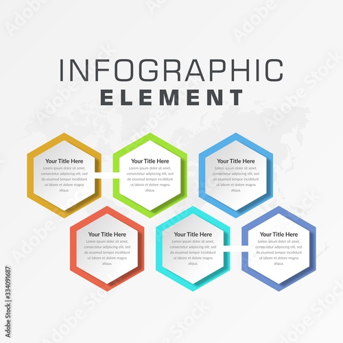Infographic Vector Template Business Marketing with Icons  and Numbers