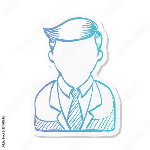 Sticker style icon - User avatar