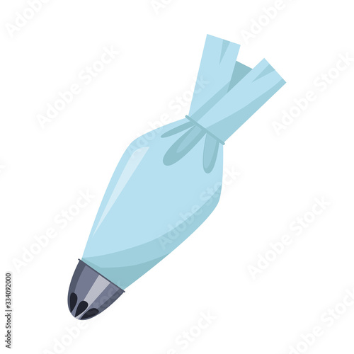Isolated object of cream and bag sign. Collection of cream and frosting vector icon for stock.