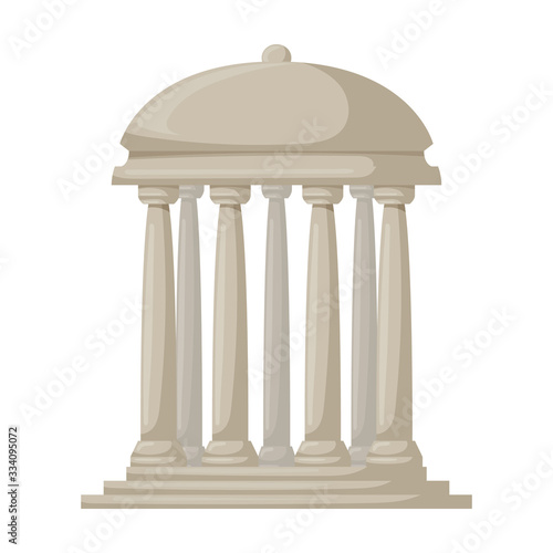 Wooden gazebo of pergola vector icon.Cartoon vector icon isolated on white background wooden gazebo of pergola .