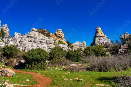El Torcal de Antequera, Andalusia, Spain, near Antequera, province Malaga.