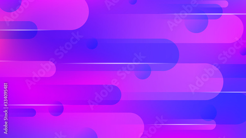 Modern Technology. Minimalistic Style. Abstract Blue, Violet Waves on the Dark. Abstract Big Data Background. Geometric Gradient Circle.