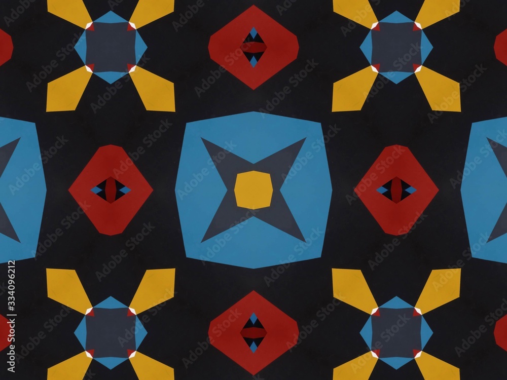 Fototapeta premium Dark Batik Pattern