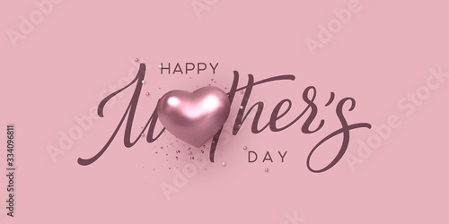 Vászonkép Happy Mothers day typography design