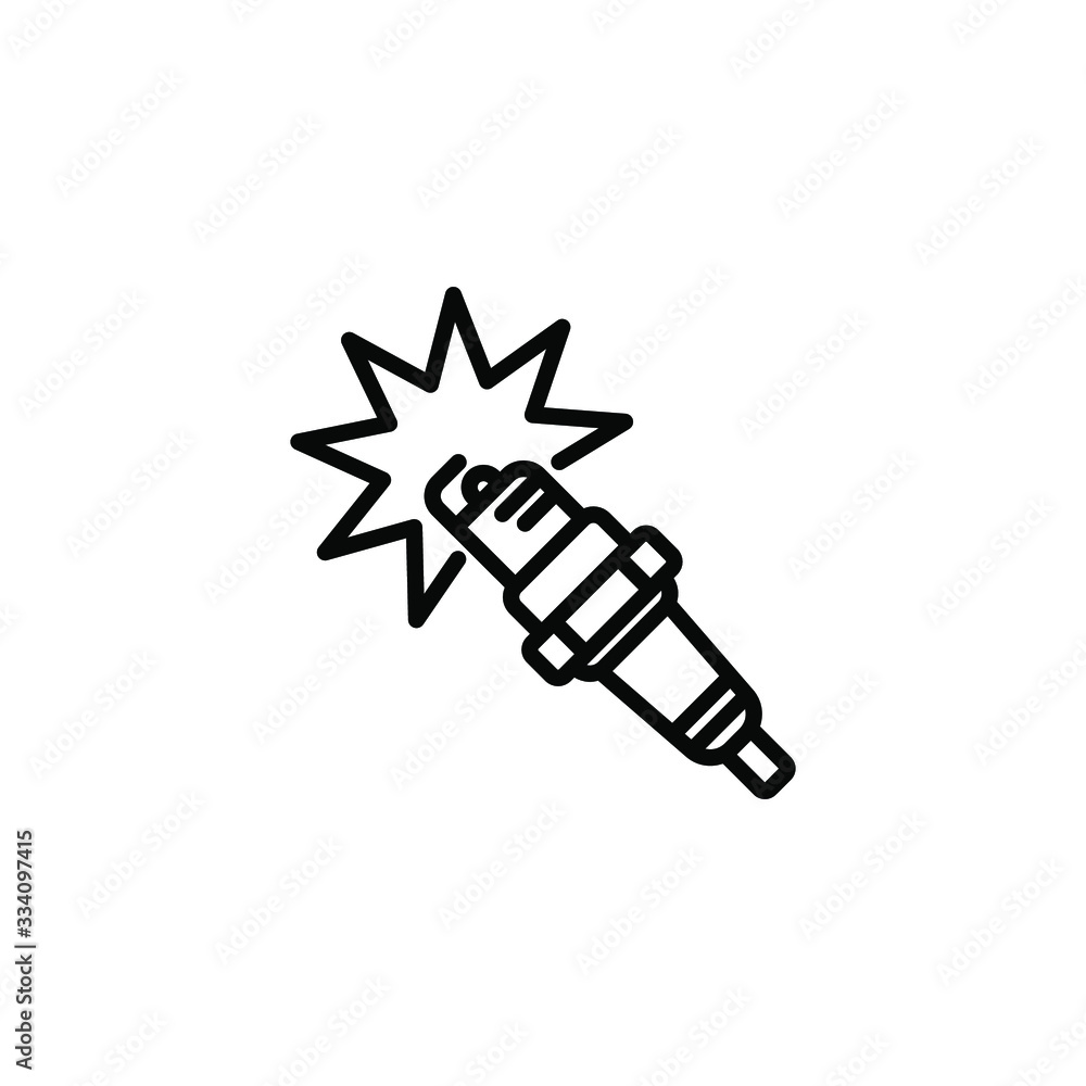 spark plug icon template