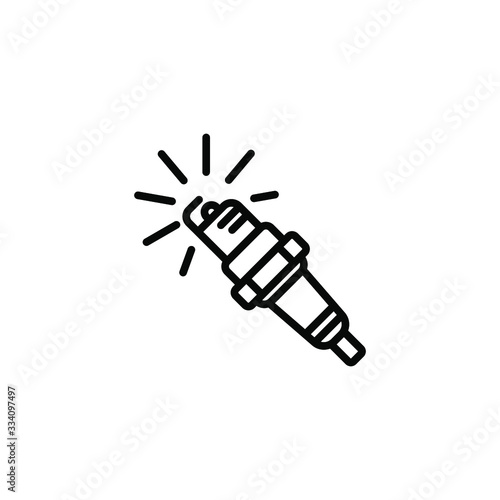 spark plug icon template
