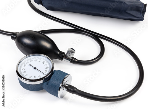 Obraz na plátne Parts of the mechanical aneroid sphygmomanometer close-up