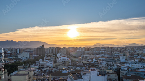 Sunset Malaga city  © Rick