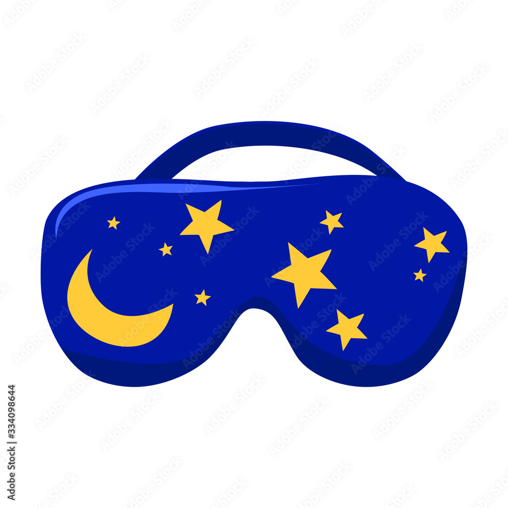 Sleep mask vector icon.Cartoon vector icon isolated on white background sleep mask.