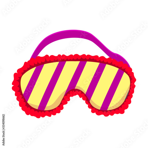 Sleep mask vector icon.Cartoon vector icon isolated on white background sleep mask.