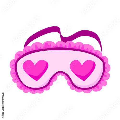 Sleep mask vector icon.Cartoon vector icon isolated on white background sleep mask.