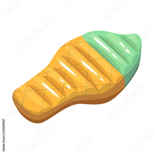 Inflatable mattress vector icon.Cartoon vector icon isolated on white background inflatable mattress.