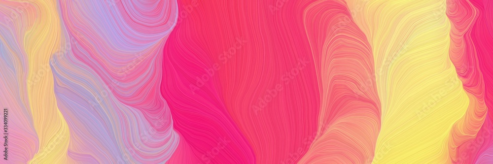flowing decorative waves backdrop with dark salmon, deep pink and khaki colors