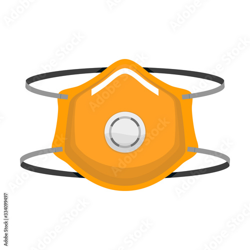 Respirator vector icon.Cartoon vector icon isolated on white background respirator.