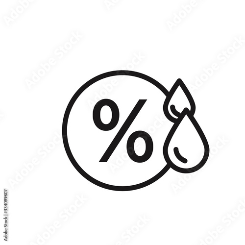 Humidity icon. Vector