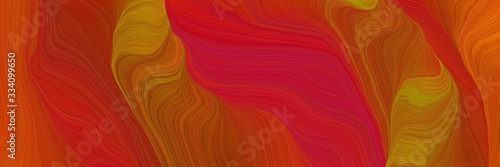 energy colorful waves design with firebrick, dark golden rod and sienna colors