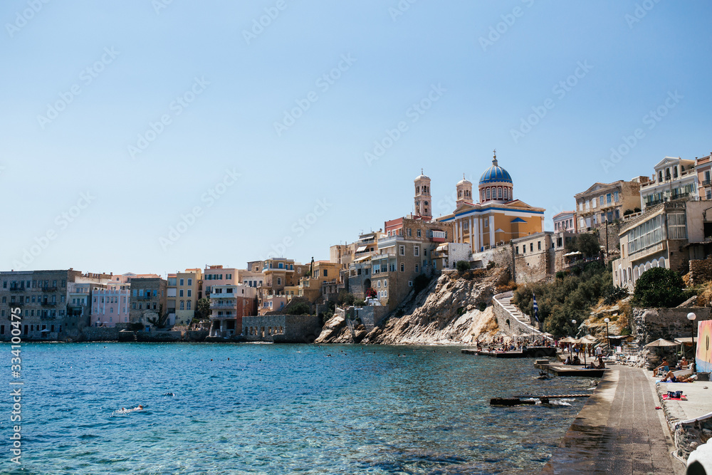 View of the Ermupoli, Syros island (Greece)