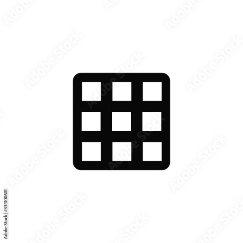 grid vector isolated icon